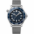 Men's Blue Dial Stainless Steel Dive Watch 42mm