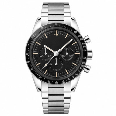 Chronograph Watch Silver Tone 40mm