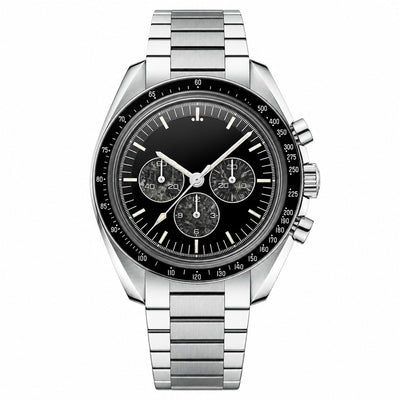 Sport Chronograph Watch Black Dial 42mm